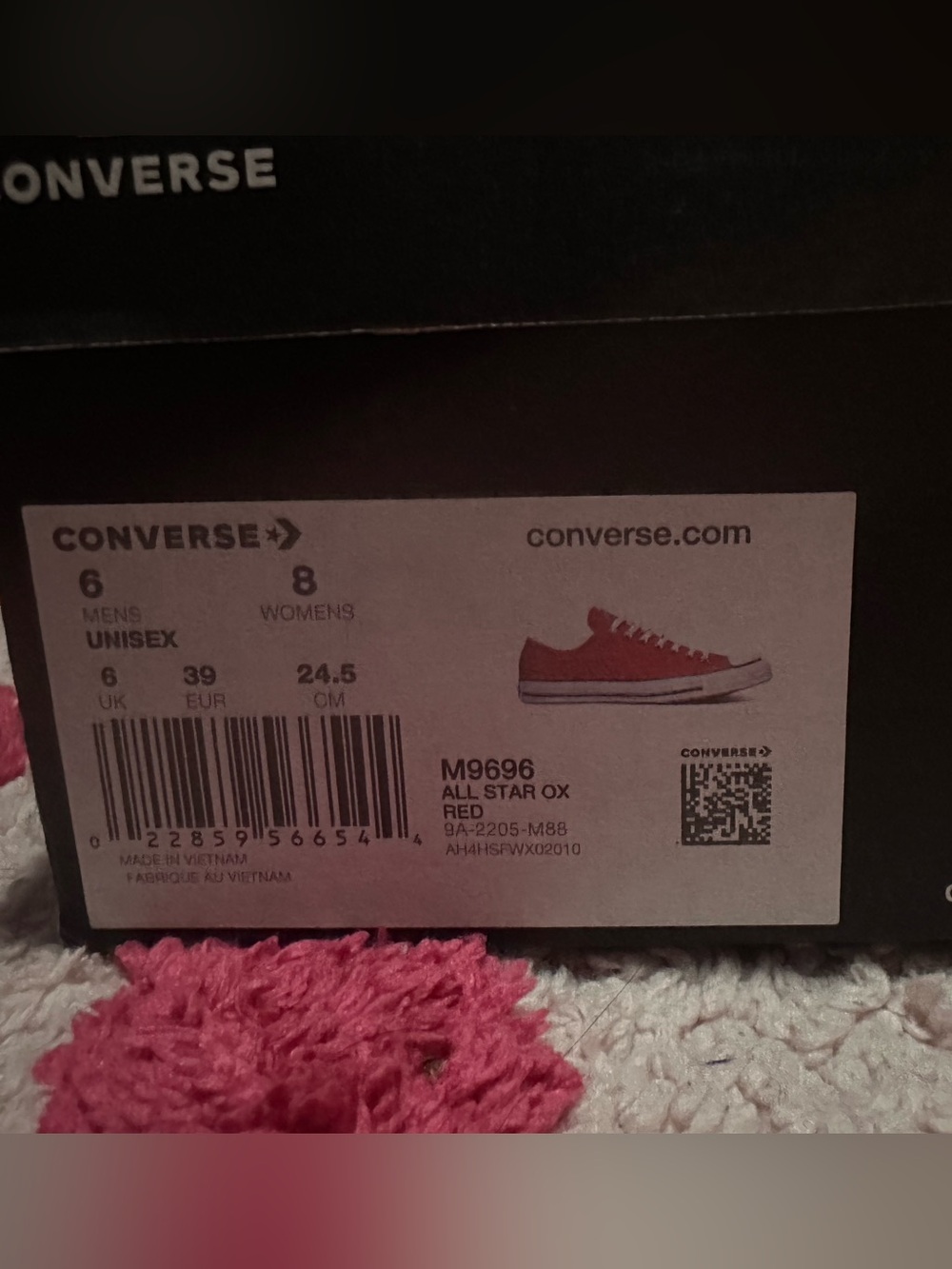 Converse red W:8 M:6 - Picture 2 of 5